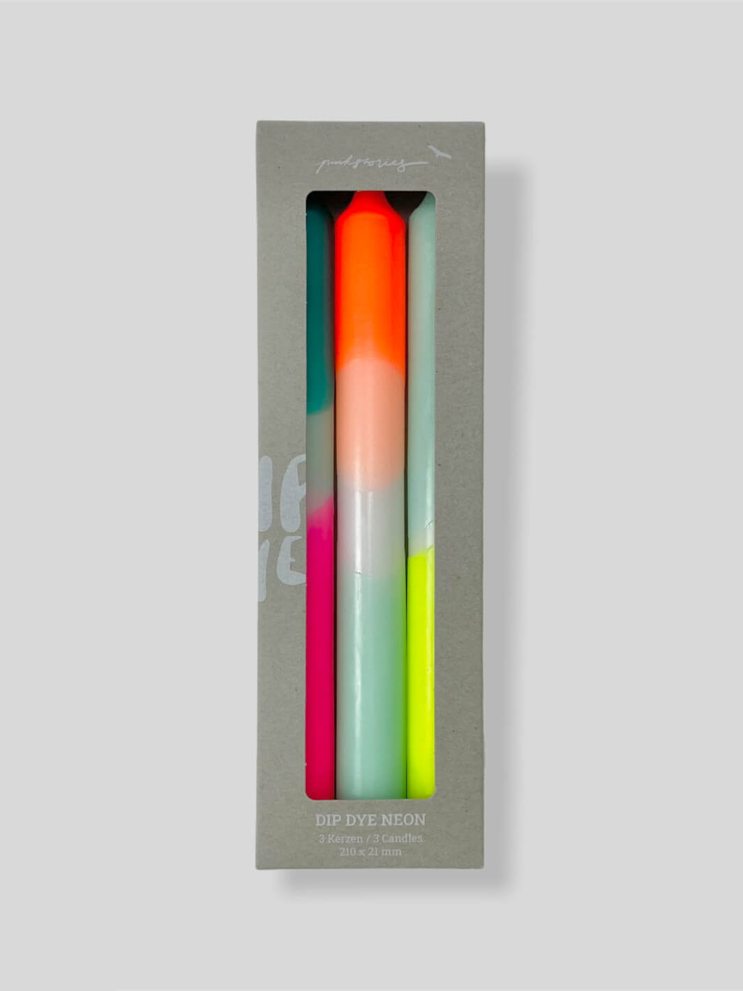 Dip Dye Neon Kerzen