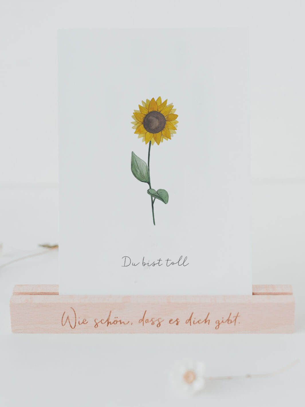 Du bist Toll Sonnenblume Postkarte