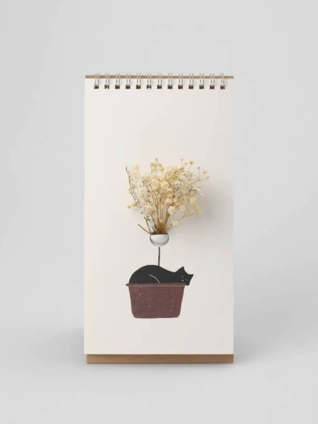 Notizblock Vase für frische Blumen