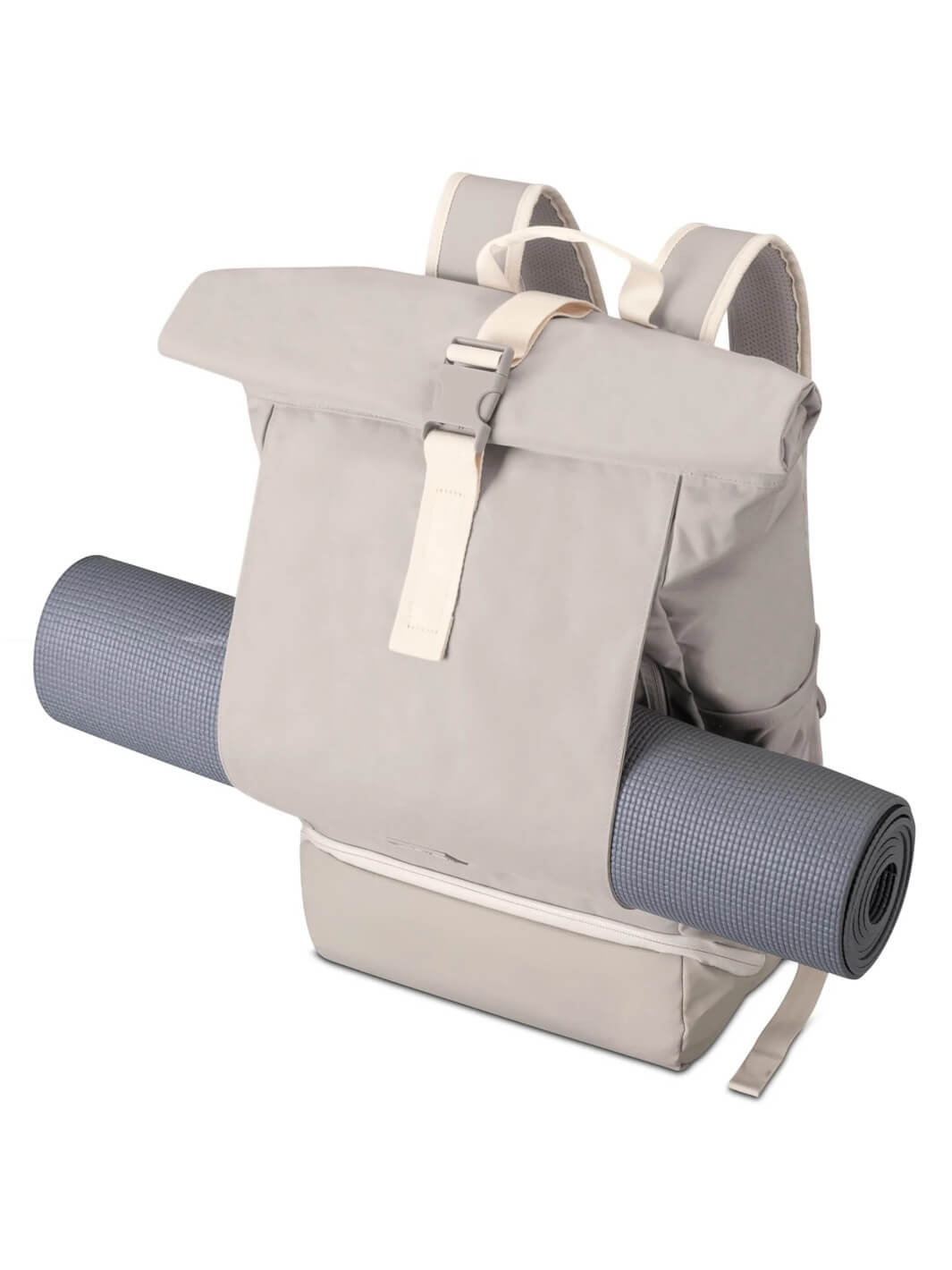 Nachhaltiger Rolltop Rucksack XL #farbe_sand