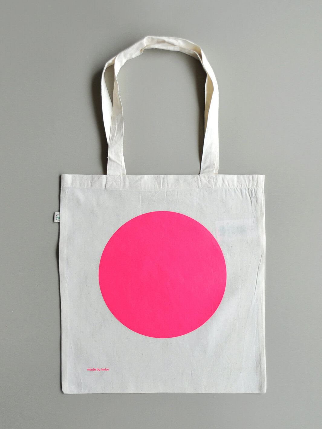 kolor Tote Bag Dot neon pink