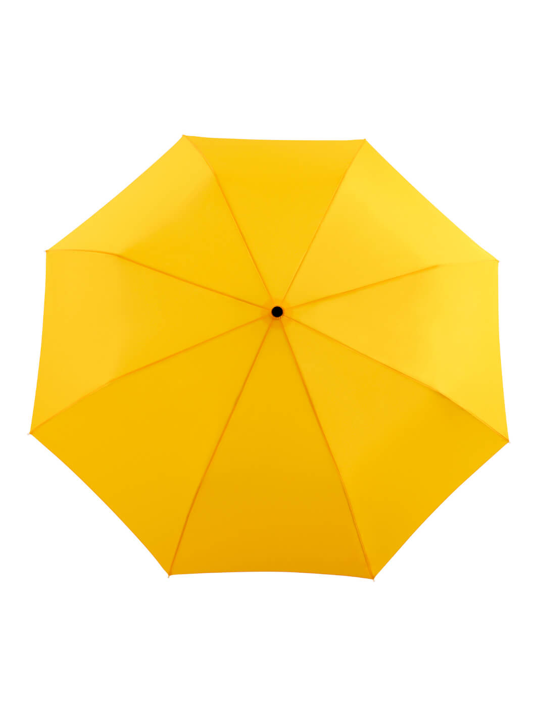 gelber kompakter Regenschirm nachhaltig