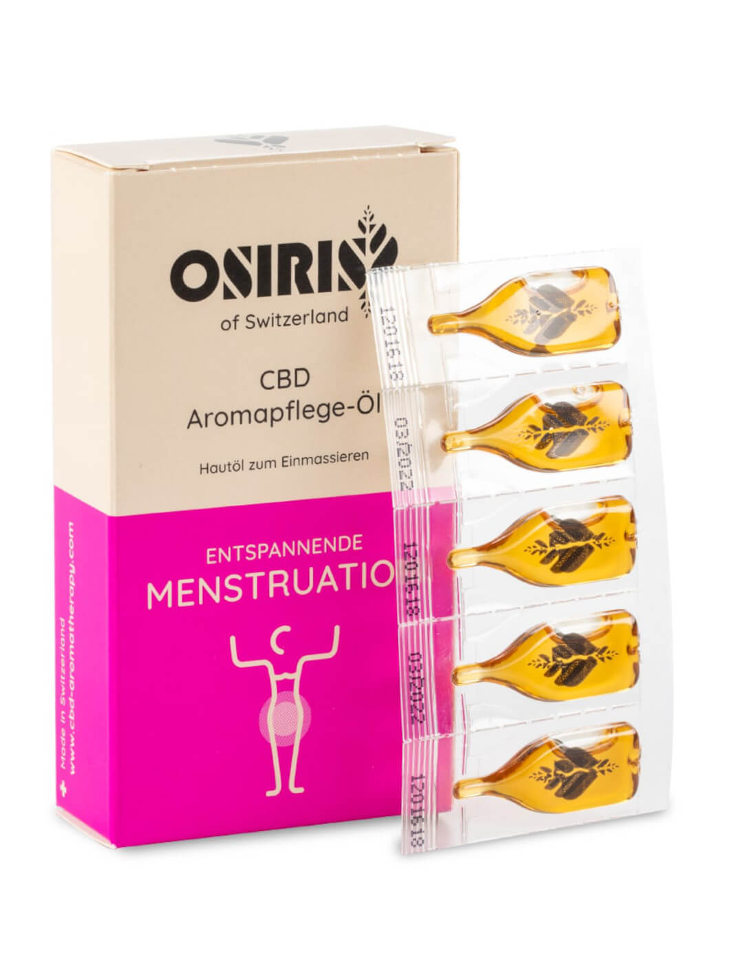 CBD Aromapflege-Öl entspannte Menstruation