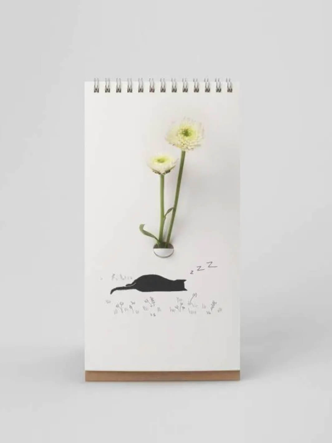 Notizblock Vase für Trockenblumen