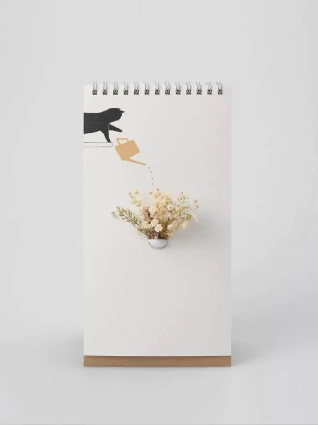 Notizblock Vase mit Katzen Motiven
