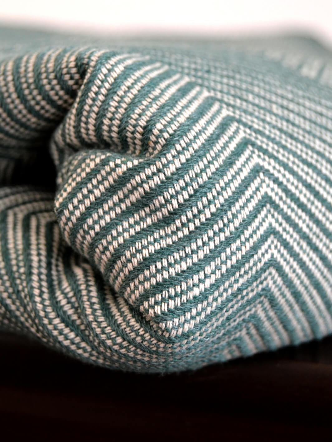 Baumwolle Decke in Tannengrün